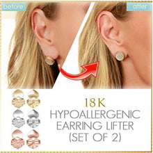 Load image into Gallery viewer, 18K Hypoallergenic Earring Lifter Set of 2