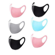Load image into Gallery viewer, 6 Pack: Fun Prints and Black Reusable Fabric Face Masks - 9 Options