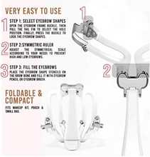 Load image into Gallery viewer, Adjustable Eyebrow Shapes Stencil