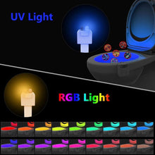 Load image into Gallery viewer, UV Sanitizer Toilet Motion Sensor Light (16 Colors)