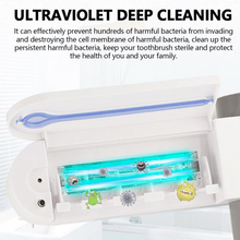 Load image into Gallery viewer, Antibacterial UV Toothbrush Sterilizer