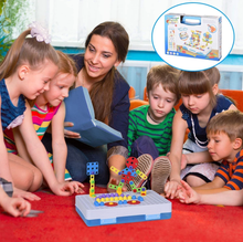 Load image into Gallery viewer, Blocks Game with Toy Drill & Screwdriver Tool Set