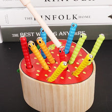 Load image into Gallery viewer, Catch The Worm Wooden Educational Toy Learn From Home