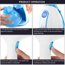Load image into Gallery viewer, 280ml Handheld Fabric Steamer