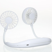 Load image into Gallery viewer, Portable Hand-free Neckband Fan