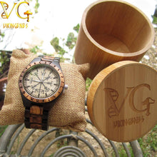 Load image into Gallery viewer, HANDMADE ENGRAVED WOODEN WATCH