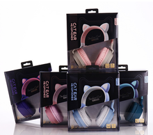 Load image into Gallery viewer, Wireless Cat Ear Headphones Bluetooth Headset