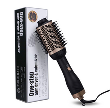Load image into Gallery viewer, Gold Pro One-Step Hair Dryer Brush