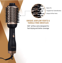 Load image into Gallery viewer, Gold Pro One-Step Hair Dryer Brush