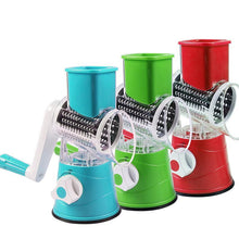 Load image into Gallery viewer, Manual Multifunctional Round Mandoline Slicer Potato Cheese Vegetable Cutter Slicer Kitchen Gadgets