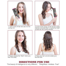 Load image into Gallery viewer, Wireless Portable Rotating Ceramic Hair Curler