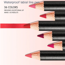 Load image into Gallery viewer, 36 Colors Waterproof Non-marking Matt Velvet Lipstick Liner Pencil