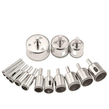 Load image into Gallery viewer, Diamond Glass Drill Bit Set 15pcs

