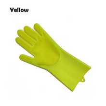 Load image into Gallery viewer, 2 in 1 Silicon Dish Scrubber Gloves
