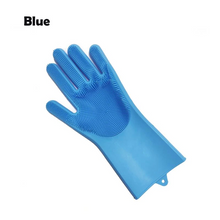 Load image into Gallery viewer, 2 in 1 Silicon Dish Scrubber Gloves
