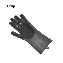 Load image into Gallery viewer, 2 in 1 Silicon Dish Scrubber Gloves
