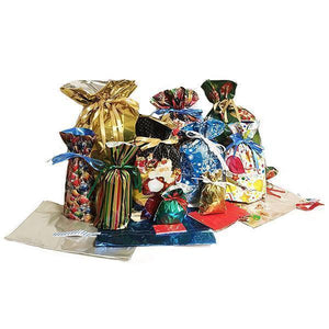 Drawstring Christmas Gift Bags 15 Sets