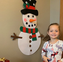 Load image into Gallery viewer, DIY felt christmas tree/snowman
