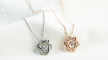 Load image into Gallery viewer, Sterling silver six-pointed star necklace
