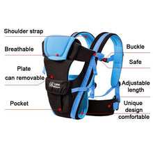 Load image into Gallery viewer, 0-30 Months Breathable Front Facing Baby Carrier 4 in 1 Infant Comfortable Sling Backpack
