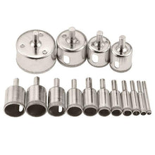 Load image into Gallery viewer, Diamond Glass Drill Bit Set 15pcs
