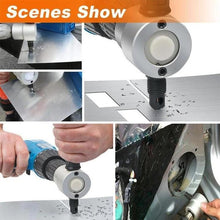 Load image into Gallery viewer, Nibbler Cutter Drill Attachment Double Head Metal Sheet
