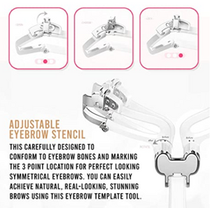 Adjustable Eyebrow Shapes Stencil