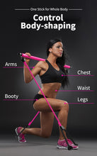Load image into Gallery viewer, Portable Pilates Bar Kit With Resistance Band Exercise Stick
