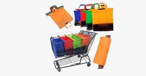 Foldable Reusable Shopping Cart Bags 4pcs