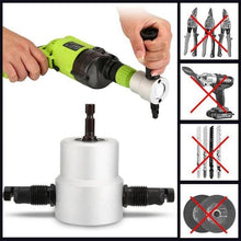 Load image into Gallery viewer, Nibbler Cutter Drill Attachment Double Head Metal Sheet
