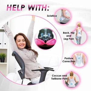 Foldable Dual Comfort Cushion Lift Hips Up Seat Cushion