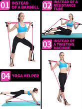 Load image into Gallery viewer, Portable Pilates Bar Kit With Resistance Band Exercise Stick
