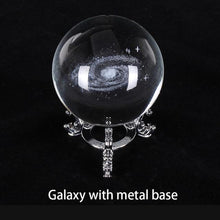 Load image into Gallery viewer, Engraved Galactic Solar System Crystal Ball Lamp
