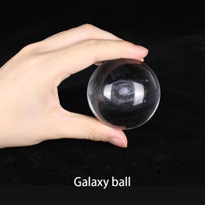 Engraved Galactic Solar System Crystal Ball Lamp