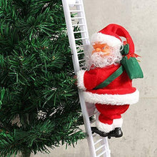 Load image into Gallery viewer, Electric Climbing Ladder Santa Claus Christmas Figurine Ornament Decoration Gifts
