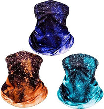Load image into Gallery viewer, Fashion Galaxy Face Bandana Neck Gaiter, Sun UV Protection Reusable Half Mask Scarf, Motorcycle Balaclava for Women Men
