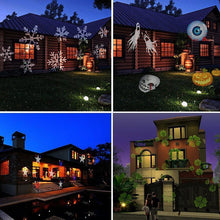 Load image into Gallery viewer, Christmas Halloween Home Decoration Projector Lights 12 Pattern
