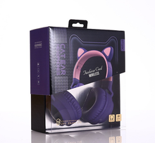 Load image into Gallery viewer, Wireless Cat Ear Headphones Bluetooth Headset
