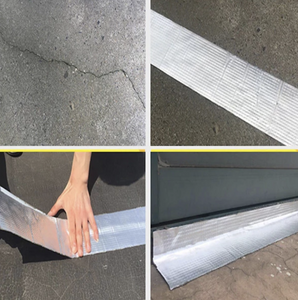 Aluminum Foil Butyl Rubber Tape Self Adhesive Waterproof for Roof Pipe Marine Repair