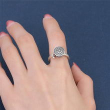 Load image into Gallery viewer, Spinning Buddhist Mantra Ring With Tibetan Prayer Roll - 925 Sterling Silver
