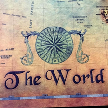 Load image into Gallery viewer, Vintage Nautical World Map Poster
