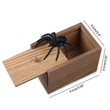 Load image into Gallery viewer, Prank Insect Wooden Scare Box Trick Play Funny Novelties Toys Tricks Spider

