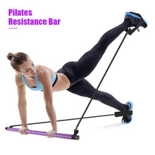 Load image into Gallery viewer, Portable Pilates Bar Kit With Resistance Band Exercise Stick
