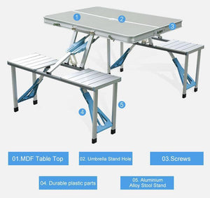 Foldable Picnic Table Set