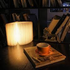 Creative Book Shaped Wooden Lamp