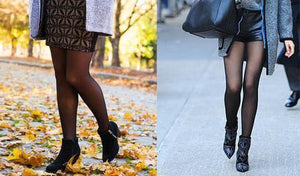 Faux-Sheer Fleece Lined Pantyhose