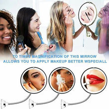 Load image into Gallery viewer, 10x Magnifying LED Lighted Makeup Mirror
