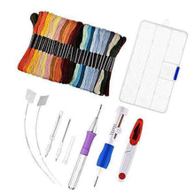 Load image into Gallery viewer, RAİNBOW COLOR EMBROİDERY THREADİNG TOOL 136 SETS
