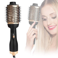 Load image into Gallery viewer, Gold Pro One-Step Hair Dryer Brush
