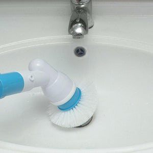 ELECTRIC POWER CLEANING SCRUBBER WITH EXTENSION HANDLE